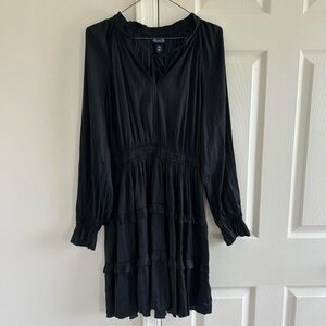Elegant Black Long Sleeve Dress